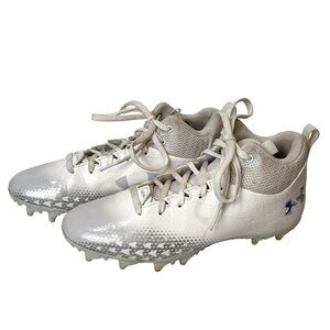 Under Armour Boys Cleats Spotlight Select 3 Jr. MC White size-6Y GUC
